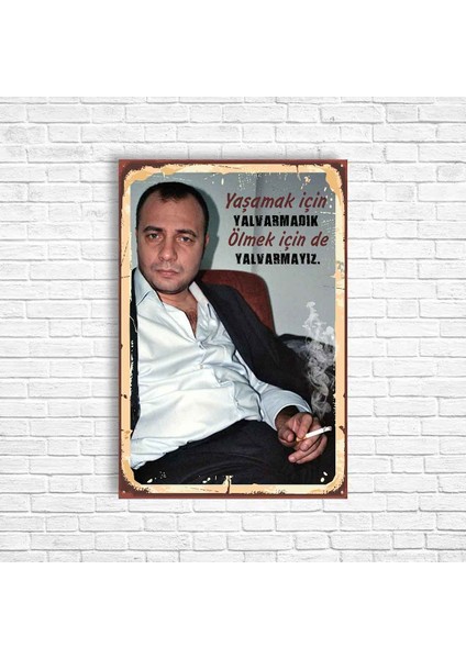 Kurtlar Vadisi Retro Ahşap Poster