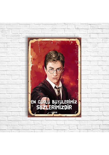 Harry Potter Retro Ahşap Poster