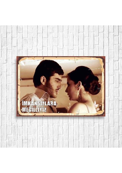 Ezel Retro Ahşap Poster