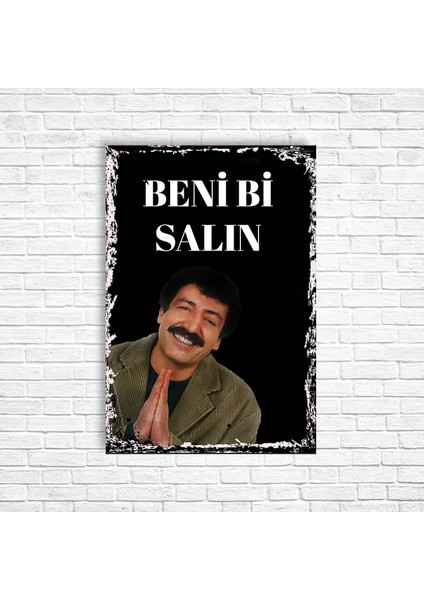Müslüm Gürses Retro Ahşap Poster