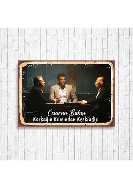 Ezel Retro Ahşap Poster