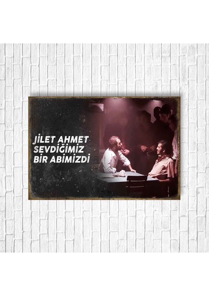 Ezel Retro Ahşap Poster