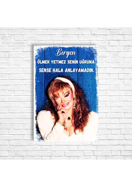 Bergen Retro Ahşap Poster