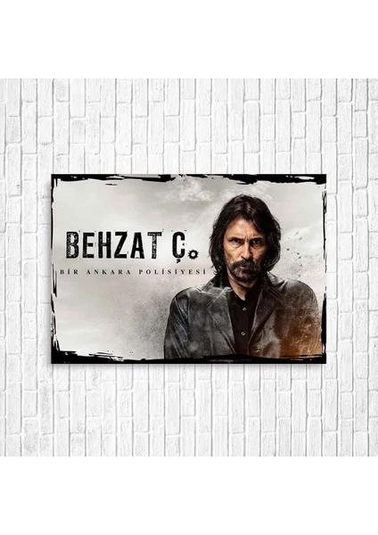 Trend Poster Behzat Ç. Retro Ahşap Poster