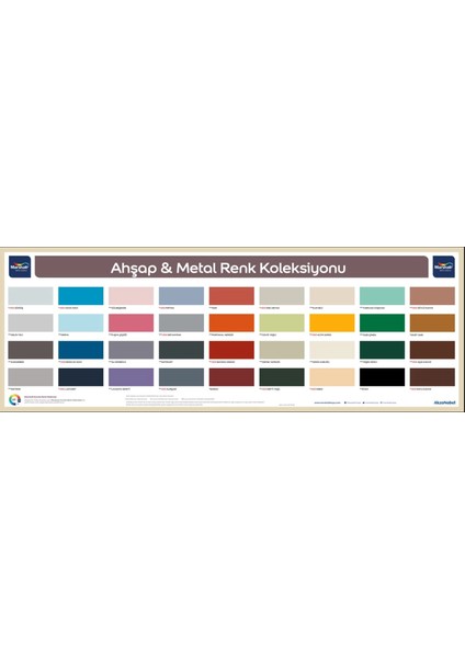 Pastel Yarı Mat Sentetik Boya (Ahşap & Metal) 2.5lt Meteor