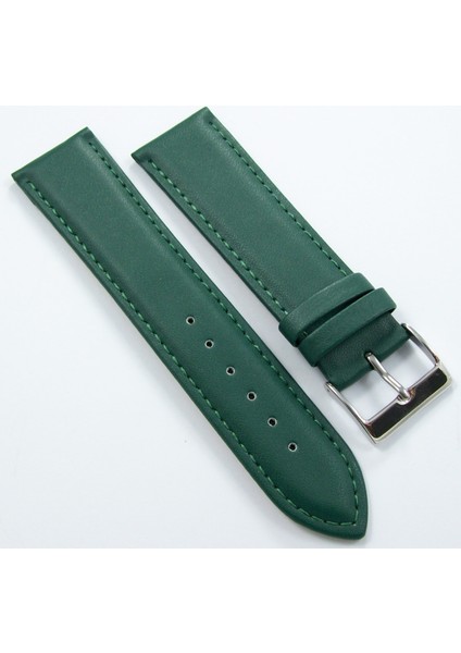 Bizon Yeşil Deri Saat Kordonu 22MM Klasik Dikişli Saat Kayışı fiyatları