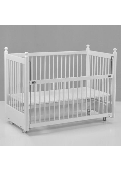 Meltem Smart Mondo Sallanır Ahşap Anne Yanı Beşik - 60x120 cm (beyaz)