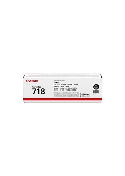 CRG-718 Siyah Orjinal Toner LBP-7200CDN