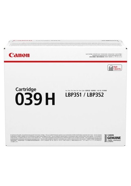 CRG-039H Orjinal Toner Yüksek Kapasite LBP-351DN
