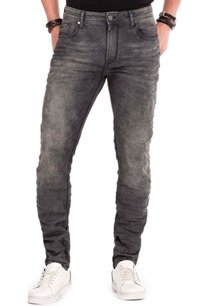 CD374 Eskimiş Slim Fit Siyah Erkek Kot Pantolon modelleri