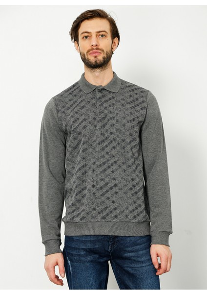 Gri Erkek Sweatshirt
