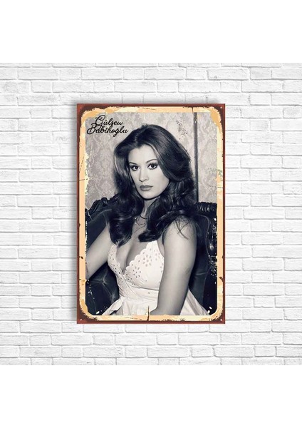 Gülşen Bubikoğlu Yeşilçam Retro Ahşap Poster