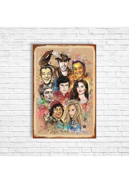 Yeşilçam Retro Ahşap Poster