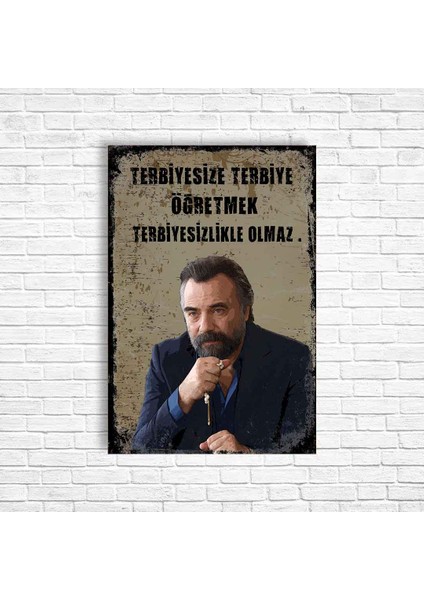 Kurtlar Vadisi Retro Ahşap Poster