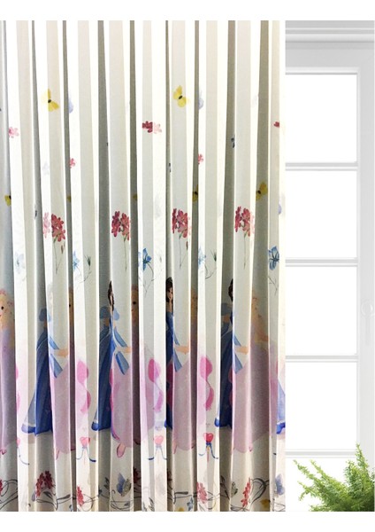 Prenses Ekstraforlu Pilesiz Tül Perde Tek Kanat - Ekru 150 x 270 cm fiyatları