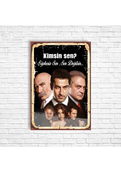 Ezel Retro Ahşap Poster