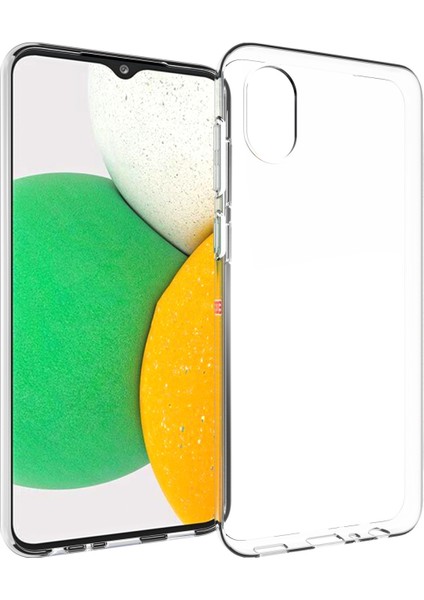 Samsung Galaxy A03 Çekirdek Şeffaf Için Su Geçirmez Doku Kılıfı