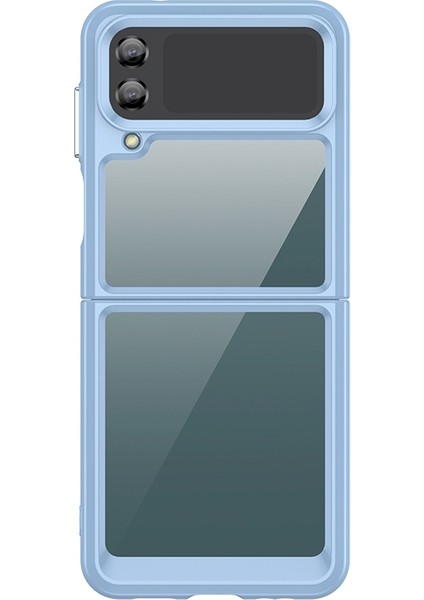 Samsung Galaxy Z Flip4 5g Mavi Için Renkli Akrilik + Tpu Kasası fırsatları
