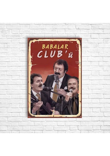 Orhan Ferdi Müslüm Babalar Retro Ahşap Poster