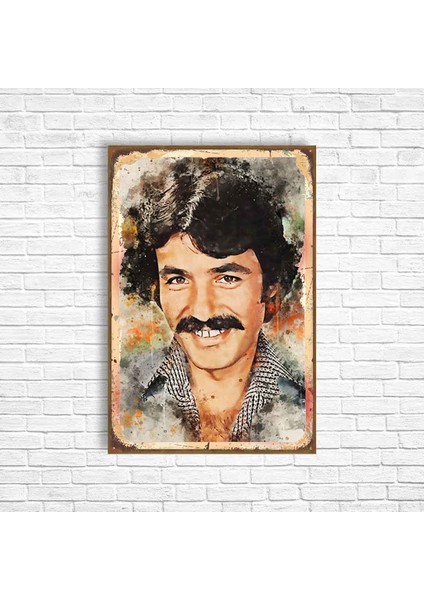 Ferdi Tayfur Retro Ahşap Poster