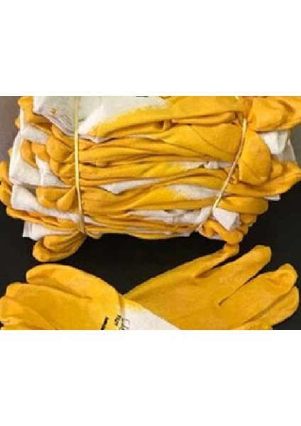 Iş Eldiveni Beybi Pn7 No:10 Sarı Nitril Eldiven (10 Çift Paket Içinde )