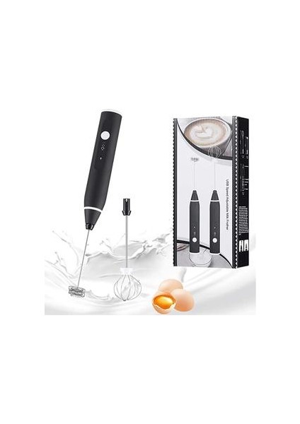 Elektrikli Süt Frother Çift Çırpma Teli Ile, USB Şarj Edilebilir 2 In 1 Süt Köpüğü Yapımcısı Kahve Latte Cappuccino Yumurta Dayak | Sütlü Anneler