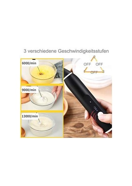 Elektrikli Süt Frother Çift Çırpma Teli Ile, USB Şarj Edilebilir 2 In 1 Süt Köpüğü Yapımcısı Kahve Latte Cappuccino Yumurta Dayak | Sütlü Anneler