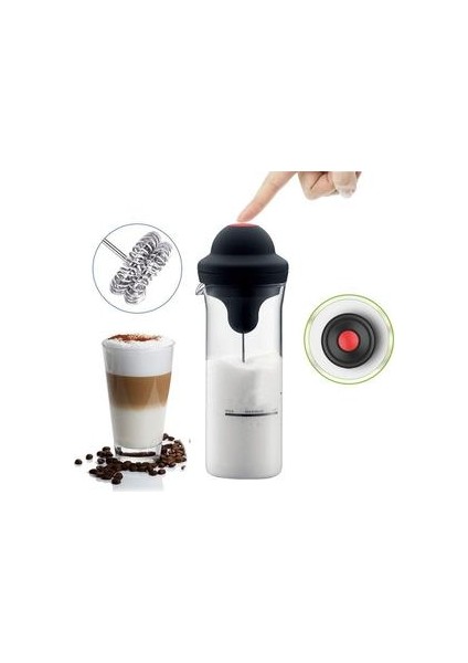 Süt Frother Elektrikli Foamer Kahve Köpük Makinesi Süt Sallamak Mikser Pil Süt Froother Kupası Ev Ofis Seyahat | Sütlüler(Yurt Dışından)