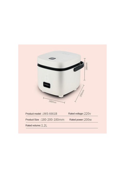 220 V Elektrikli Pirinç Ocak Gıda Vapur Pişirme Pot Mini Taşınabilir Isıtma Öğle Yemeği Kutusu Erişte Sıcak Pot Ocak 1.2l | Pirinç Ocakları(Yurt Dışından) fırsatları