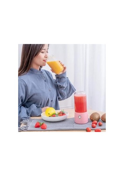 Mini Taşınabilir Elektrikli Sıkacaklar Mikser Turuncu Meyve Smoothie Blender Gıda Işlemci Makinesi