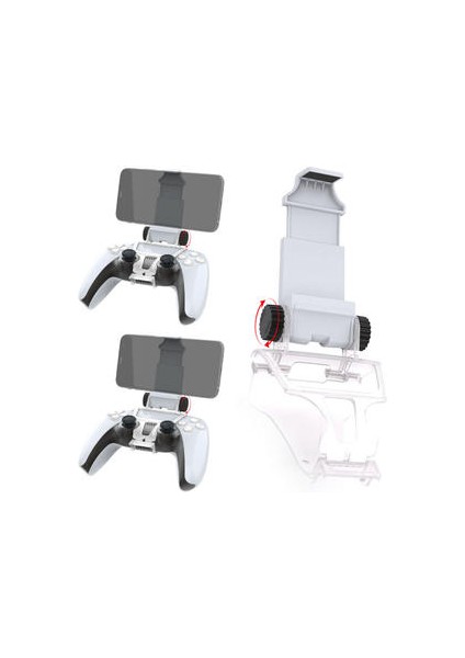 Ps5 Kolu Braketi Ps5 Ayarlanabilir Gamepad Oyun Kolu Cep Telefonu Klip Tutucu
