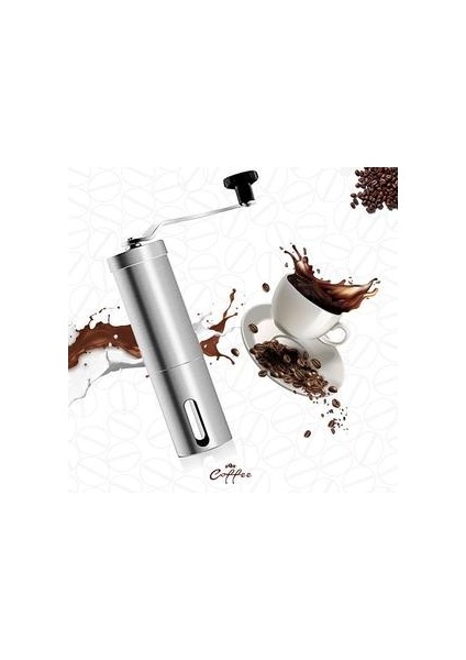 Manuel Espresso Kahve Değirmeni Değirmeni Kahve Çekirdekleri Kırıcı Paslanmaz Çelik Burr ile Ayarlanabilir Ayar Coffeeware Mutfak Aletleri | Manuel Kahve Öğütücüler