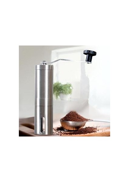 Manuel Espresso Kahve Değirmeni Değirmeni Kahve Çekirdekleri Kırıcı Paslanmaz Çelik Burr ile Ayarlanabilir Ayar Coffeeware Mutfak Aletleri | Manuel Kahve Öğütücüler