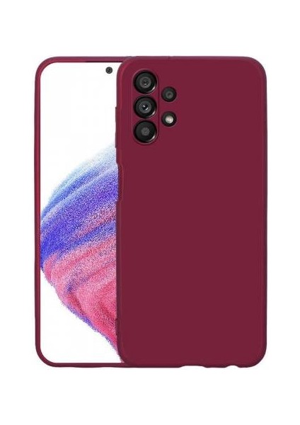 Samsung Galaxy A53 Kılıf Silikon Lansman Kamera Korumalı Içi Kadife+Cam