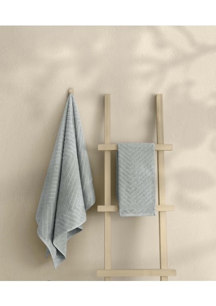 Likya Jakarlı Bordür Gri 2'li Havlu Seti Balık Sırtı 1028A 70 x 140 - 50 x 90 fiyatları