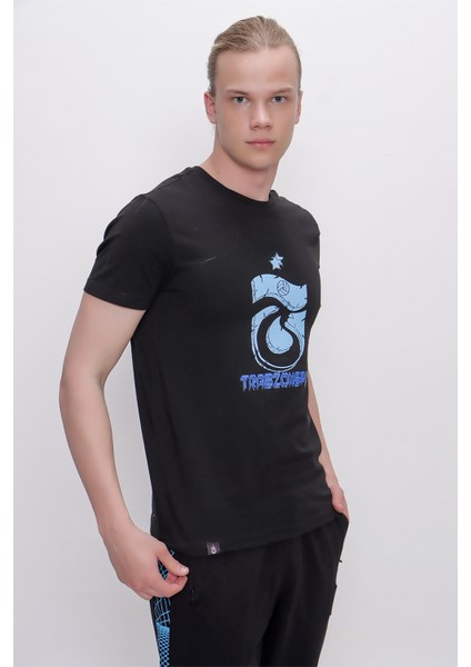 Tshirt Bisiklet Yaka Logo Trabzonspor Baskılı