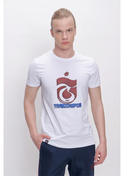 Tshirt Bisiklet Yaka Logo Trabzonspor Baskılı