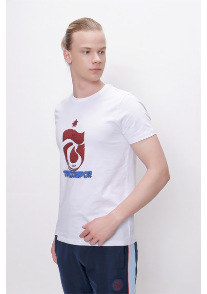 Tshirt Bisiklet Yaka Logo Trabzonspor Baskılı