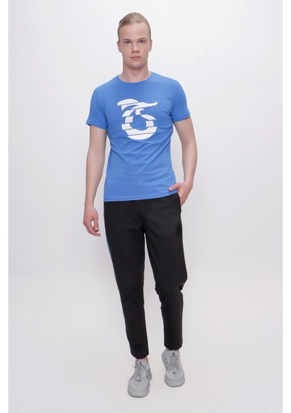 Tshirt Bisiklet Yaka Önü Nakışlı