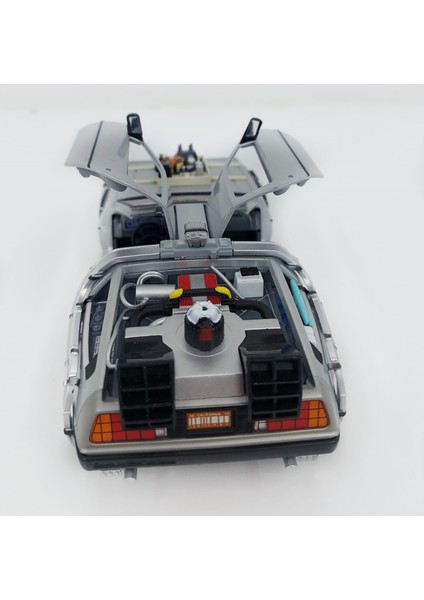 Geleceğe Dönüş Seri 3 Metal Model Araba Efsane Delorean 1:24 Ölçek