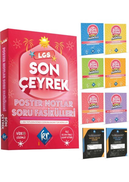 LGS Son Çeyrek Poster Notlar Soru Fasikülleri ( 4. Çeyrek )