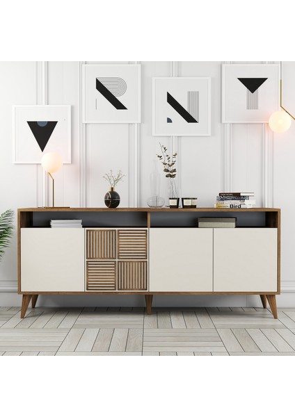 Variant Milan Yemek Odası Takımı - Ceviz / Krem modelleri