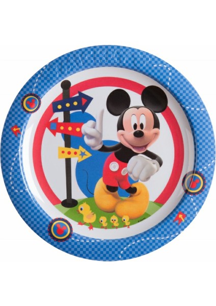 Kbobaby Disney Mickey Eğlence Evi Çocuk Yemek Tabağı