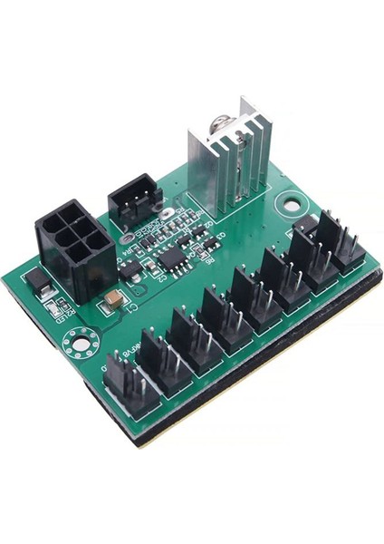 8 Kanallı Bilgisayar Fan Hız Kontrolörü Modülü DC12V