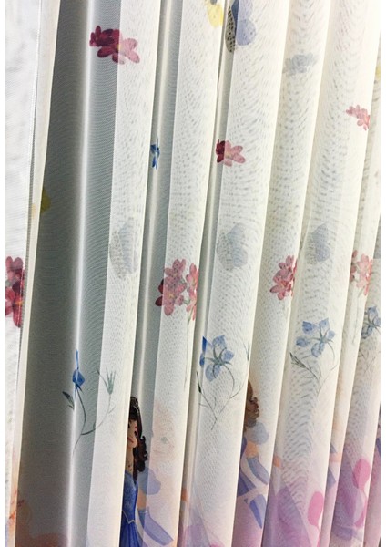 Prenses 1/2 Seyrek Pile Tül Perde Tek Kanat - Ekru 130 X 270 Cm