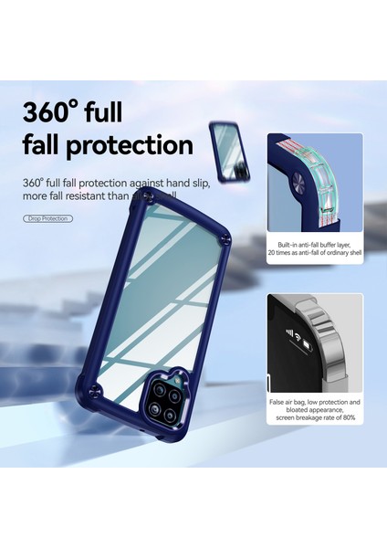 Samsung Galaxy A12 Kırmızı Için Tpu + Pc Telefon Kılıf(Yurt Dışından) fırsatları