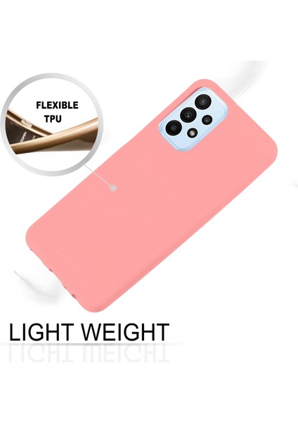 Samsung Galaxy A23 Pembe Için Sıvı Tpu Kılıf ( Yurt Dışından) fırsatları