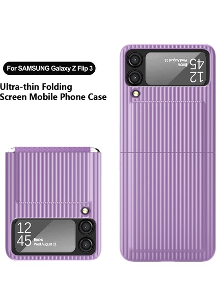 Samsung Galaxy Z Flip3 5g Siyah Için Bagaj Menteşeli Pc + Tpu Kılıf ( Yurt Dışından)