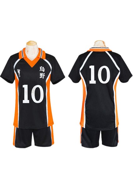 Haikyuu Shouyou Hinata Karasuno Jersey Cosplay Kostüm - Siyah (Yurt Dışından) modelleri