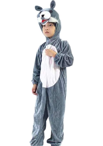 Çocuklar İçin Ayı Cosplay Kostümü - Gri (Yurt Dışından)